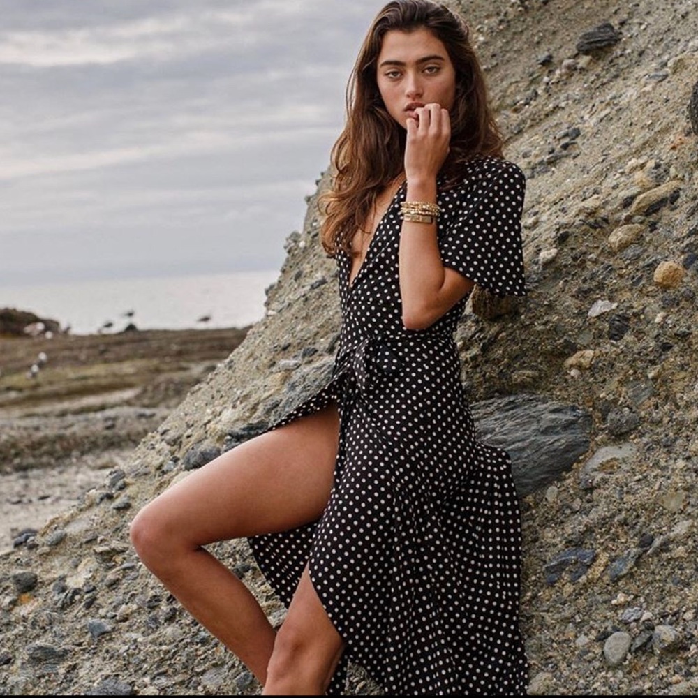 Flair the Label Polka dot wrap dress